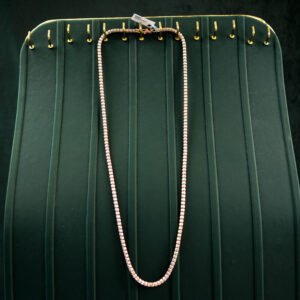 Singapore chain with rodium platting