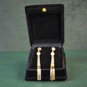 Singapore special rodium platted earrings